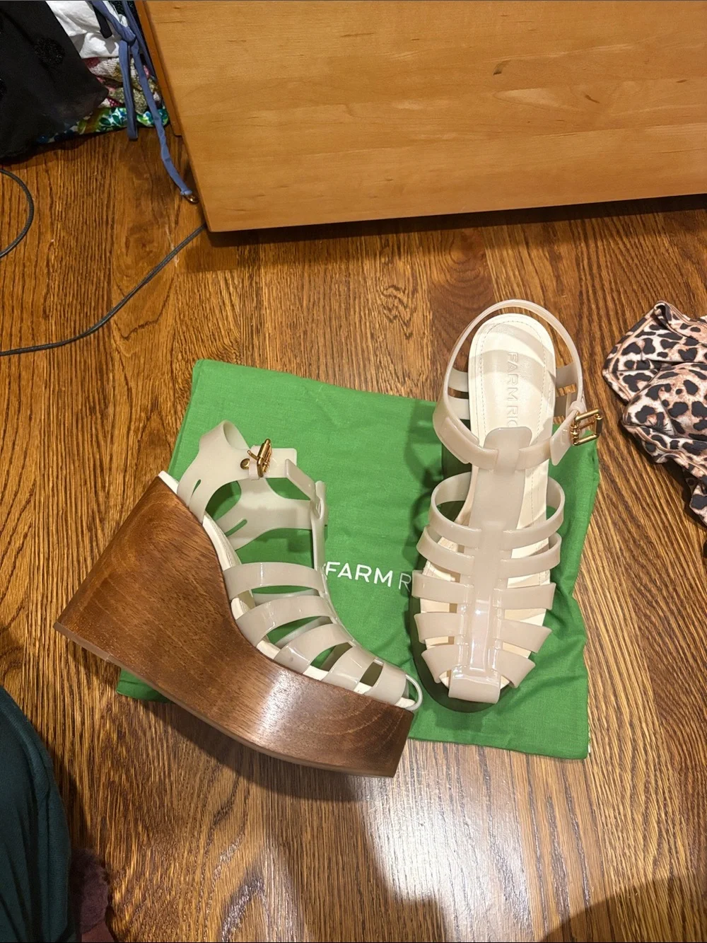 Farm Rio Fisherman Jelly Wedge Sandal - Picture 2 of 3